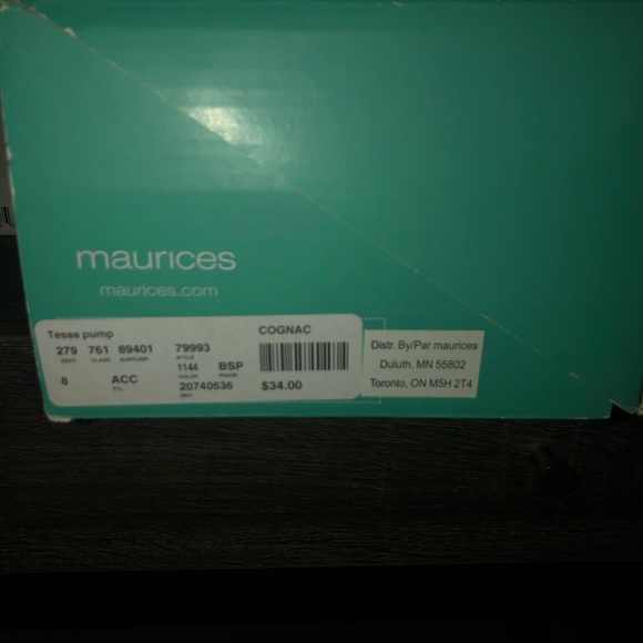 Maurices cognac Teresa pump - Picture 5 of 8